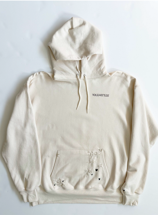 Anti-Elite Hoodie | Crosshatch Heart (M)